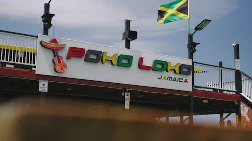 Poko Loko floating bar experience at sunset
