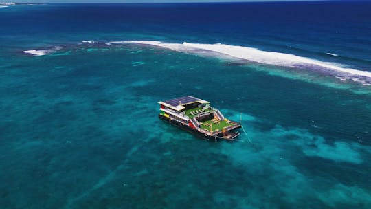 Poko Loko floating bar experience at sunset