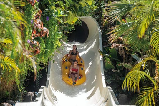 Siam Park entrance with welcome cocktail