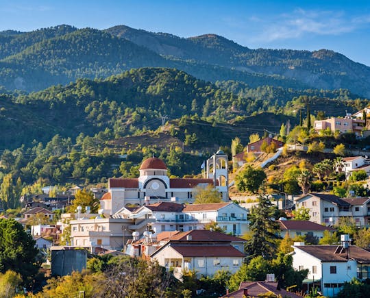 Excursion d'une journée complète dans les montagnes du Troodos, avec visite de Kakopetria et d'Omodos