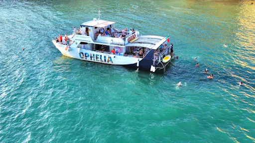 Ponta da Piedade catamaran cruise with open bar and lunch
