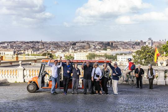Visite gastronomique VIP de Rome en voiturette de golf privée