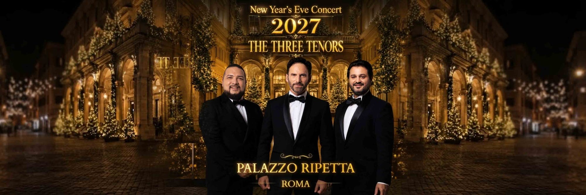 New Year's Eve Concert: the three tenors, opera arias, waltzes and Christmas songs
