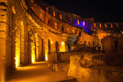 El Jem Colosseum tour with pirate boat cruise