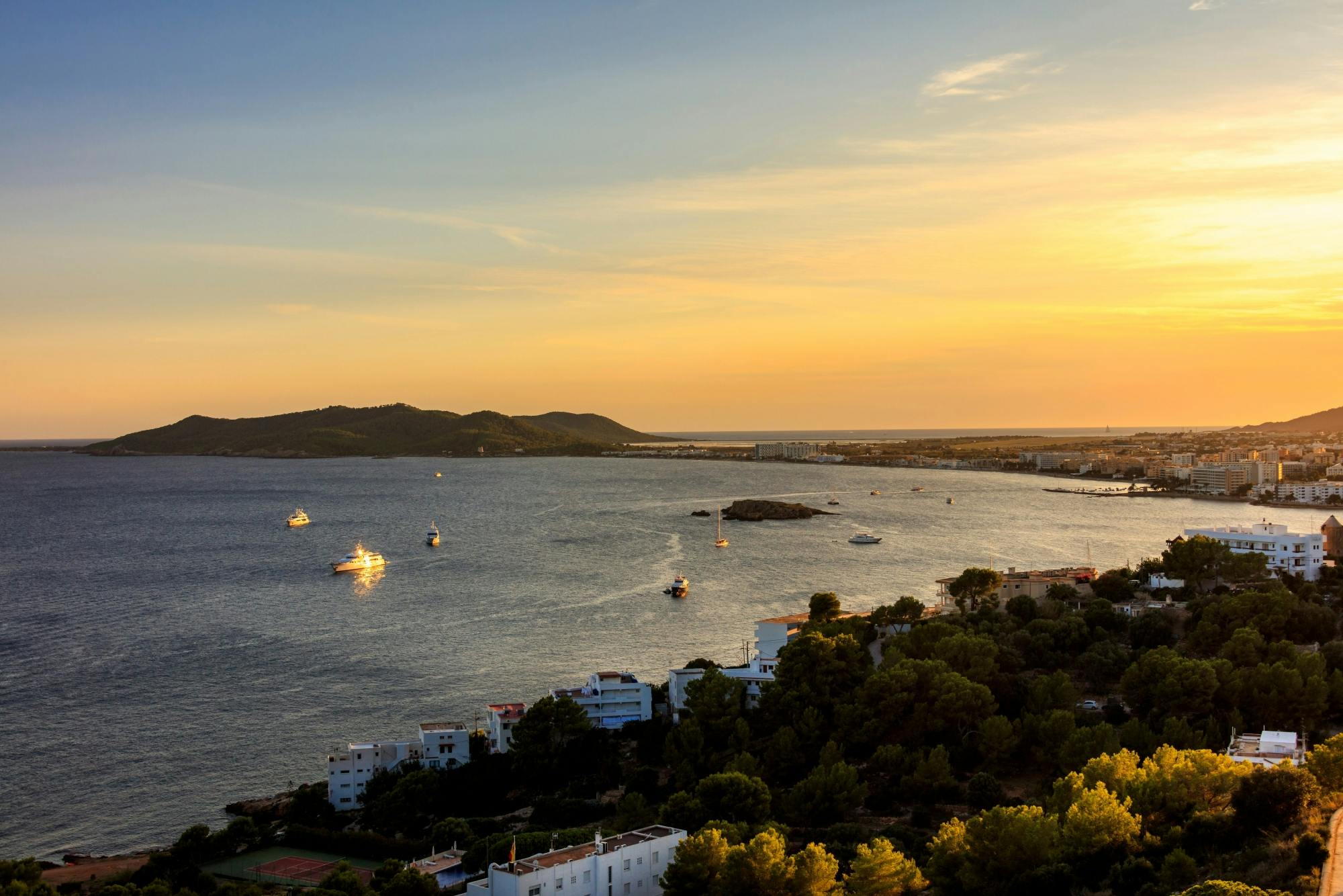 Ibiza solar eclipse sunset cruise