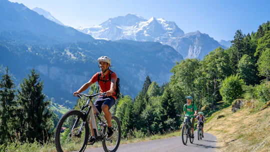 E-Bike tour from Lauterbrunnen to Isenfluh