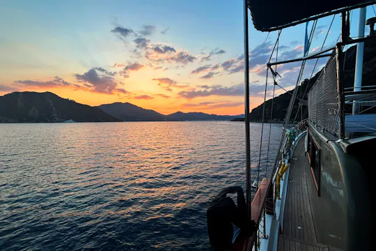 Adults-only sunset gulet cruise with dinner from Marmaris with optional transfers