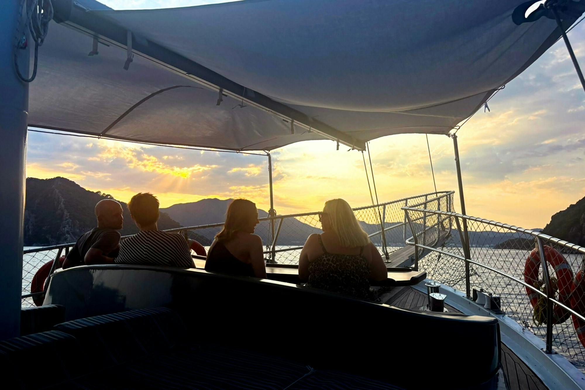 Adults-only sunset gulet cruise with dinner from Marmaris with optional transfers