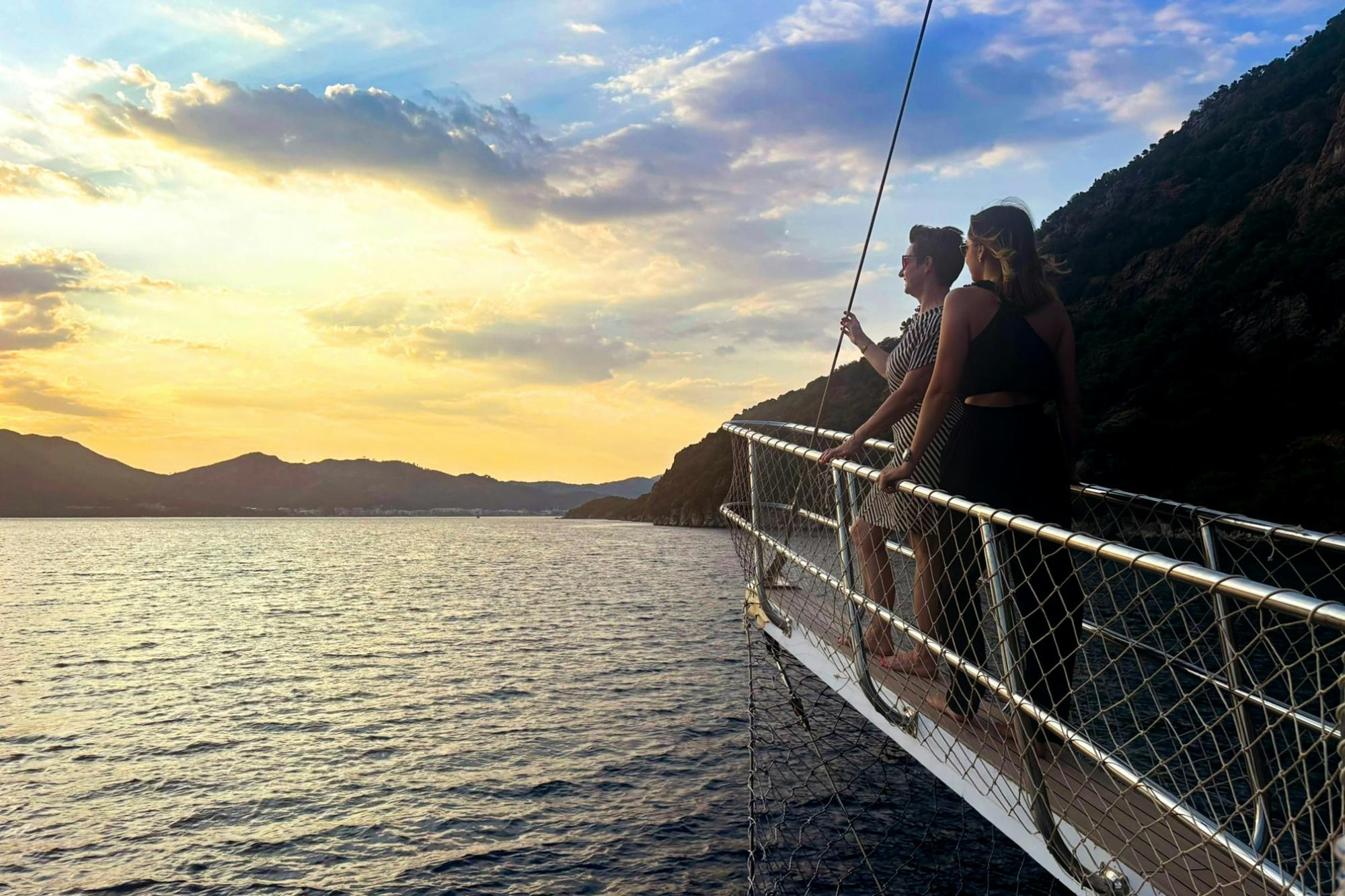 Adults-only sunset gulet cruise with dinner from Marmaris with optional transfers