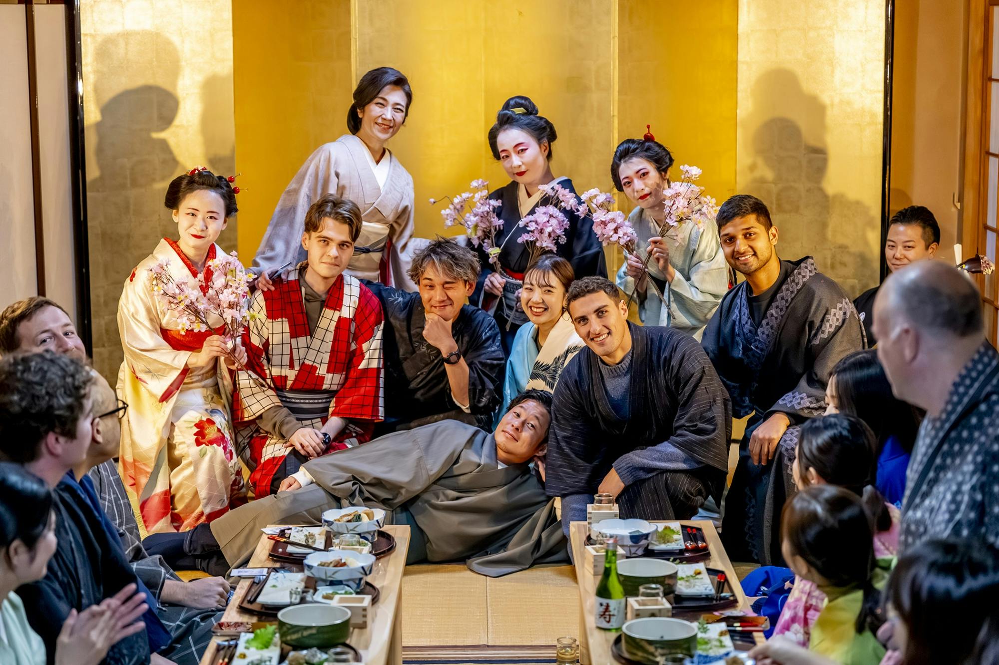 Kabuki e Ozashiki tradicionais japoneses em Tóquio
