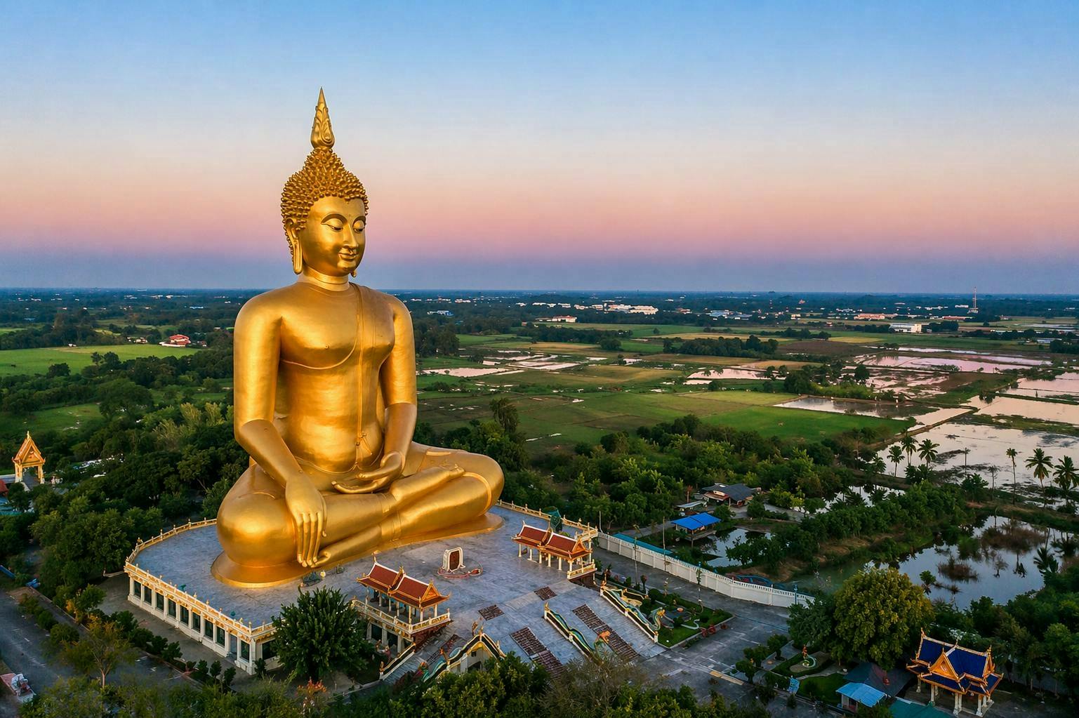 Excursão ao Buda Gigante e à Vida após a Morte em Ayutthaya