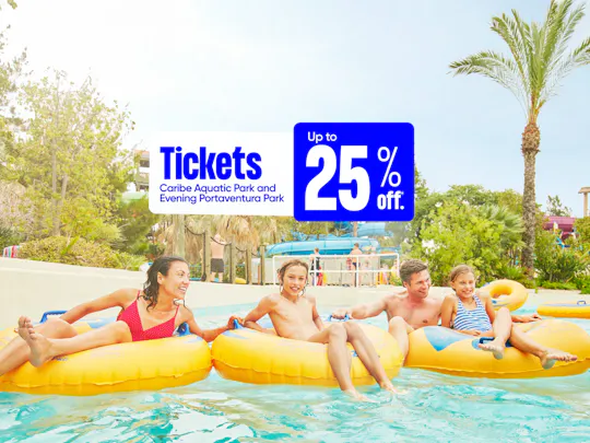 Caribe Aquatic Park overdag en PortAventura Park 's nachts 1-daagse combo