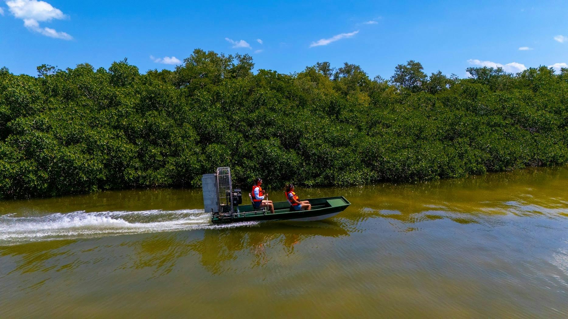 ATV jungle adventure and airboat ride to Isla Blanca Beach