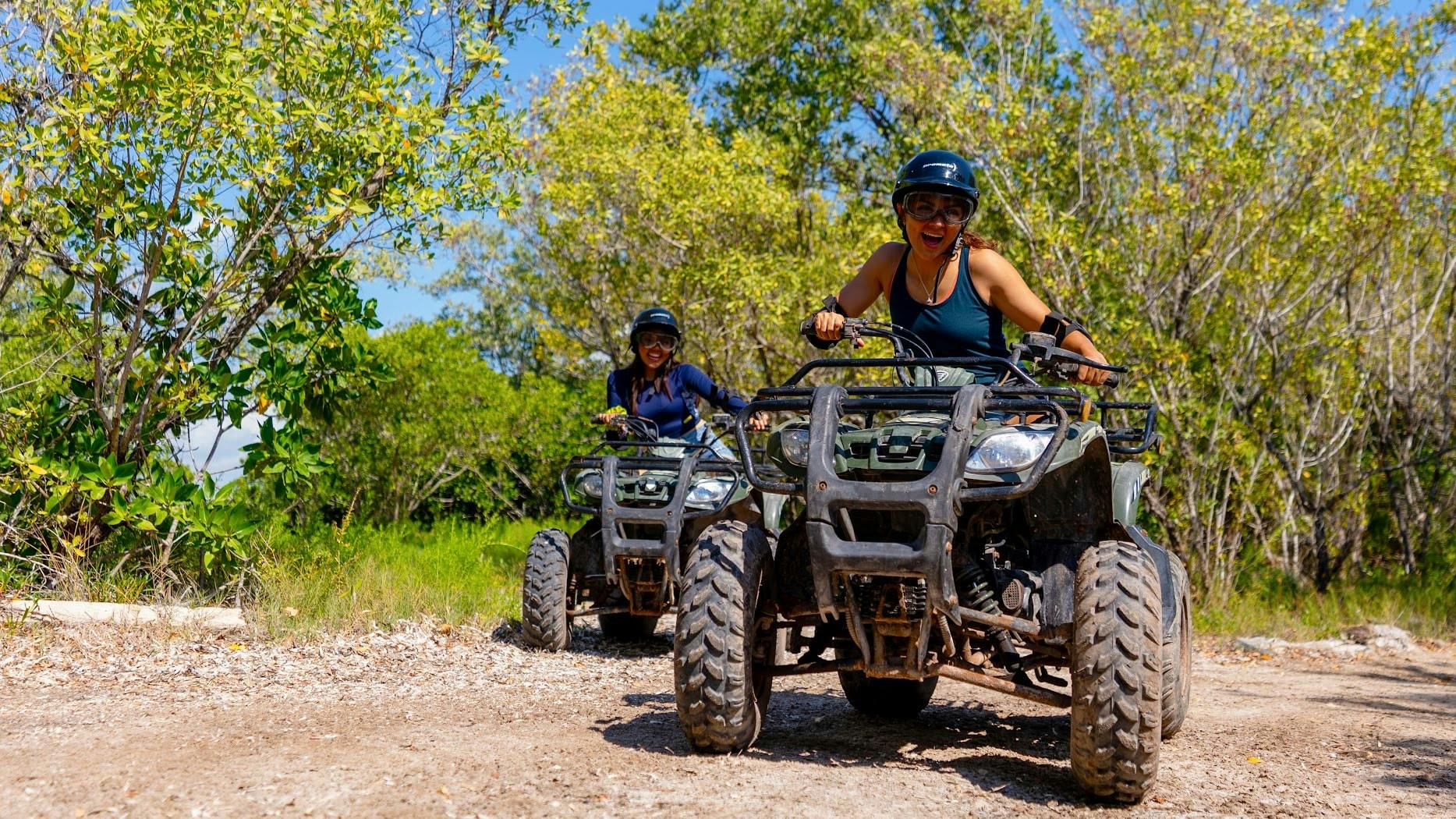 ATV jungle adventure and airboat ride to Isla Blanca Beach