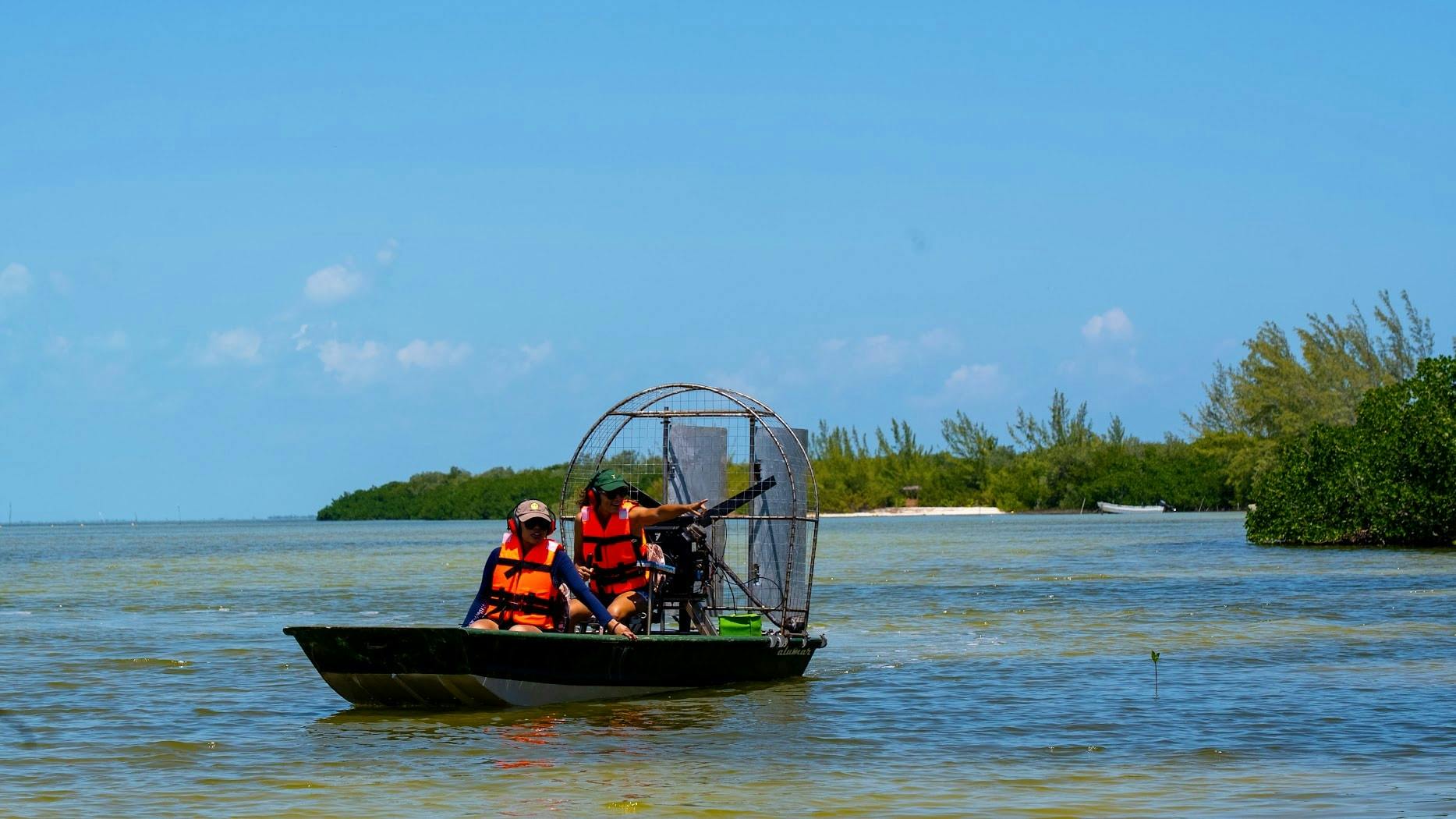 ATV jungle adventure and airboat ride to Isla Blanca Beach