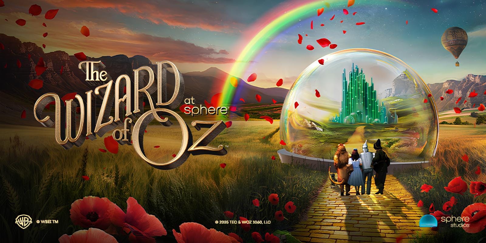Bilhetes para a entrada do espetáculo «O Feiticeiro de Oz» no Sphere