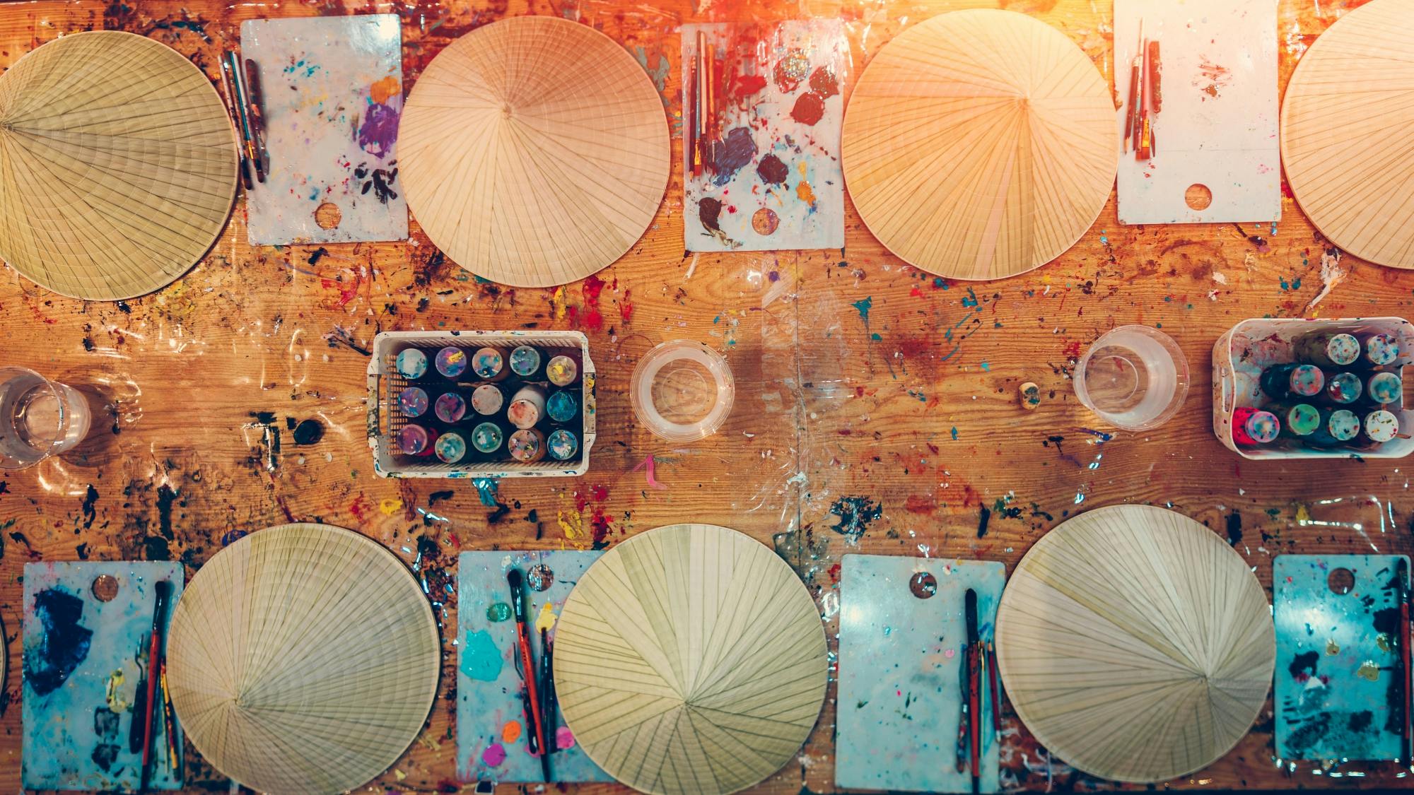 Conical hat painting workshop with Royal Tea in Hue