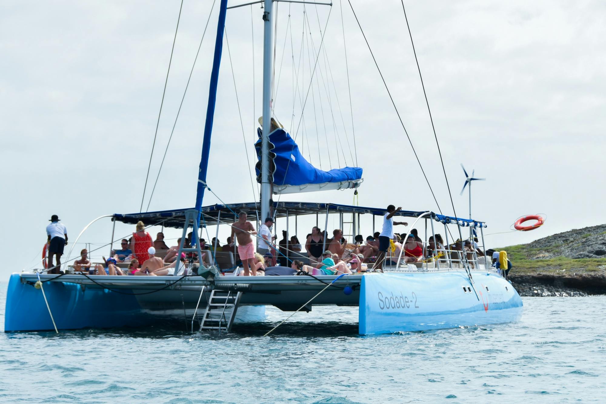Kos catamaran cruise with swim stops and lunch