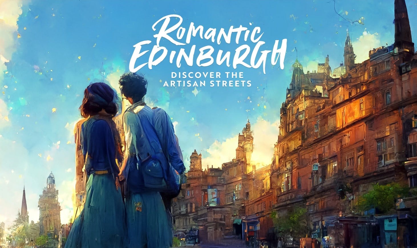 Jogo romântico de exploração da cidade de Edimburgo