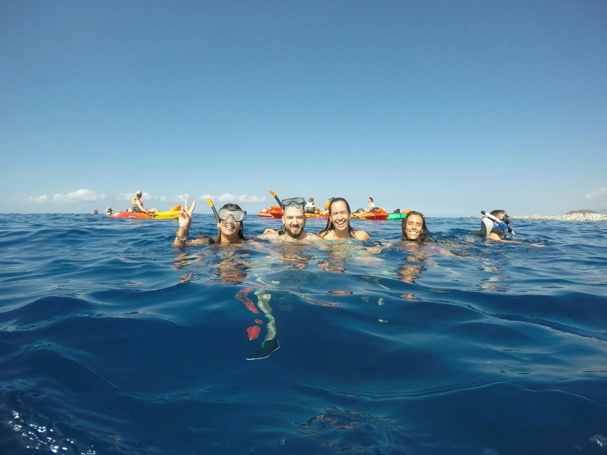 Tenerife kayak and snorkelling tour