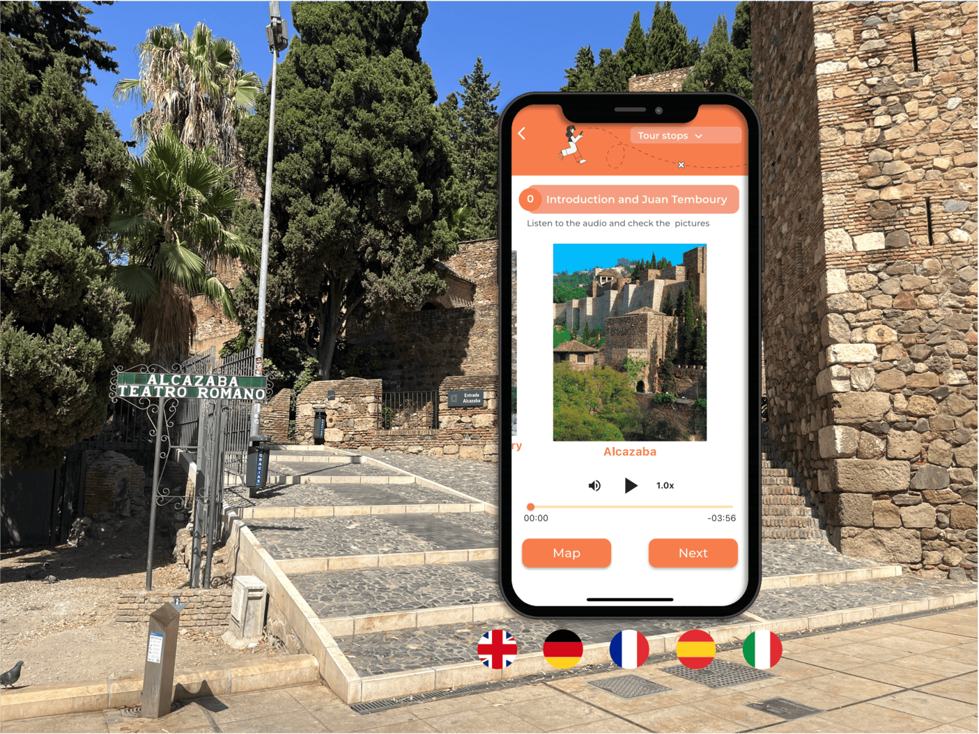 Alcazaba of Málaga skip-the-line ticket with audio guide