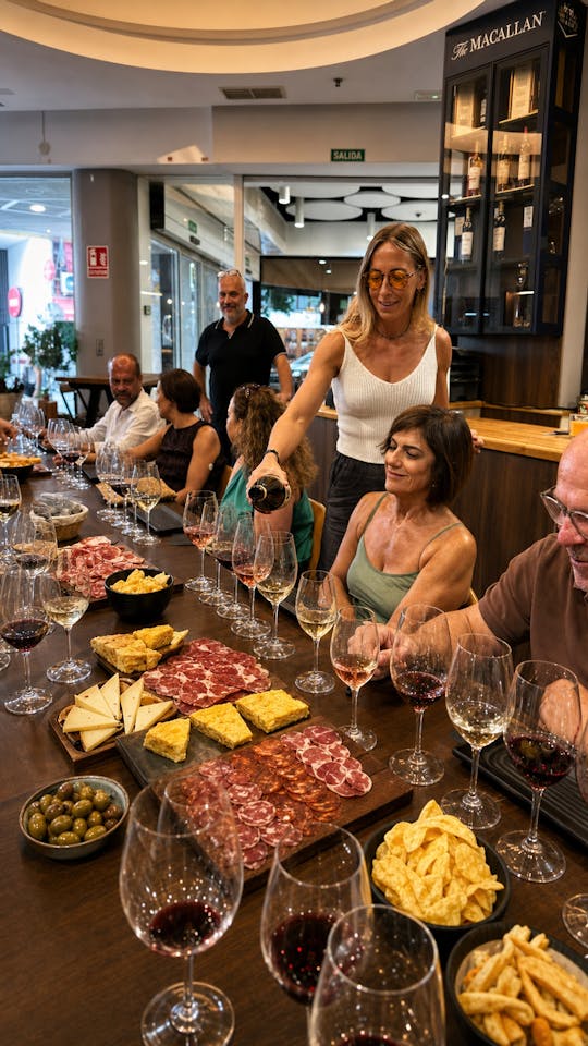 Málaga: cata de 5 vinos con embutidos y quesos ibéricos