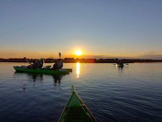 Excursion en kayak au coucher du soleil dans la lagune de Venise