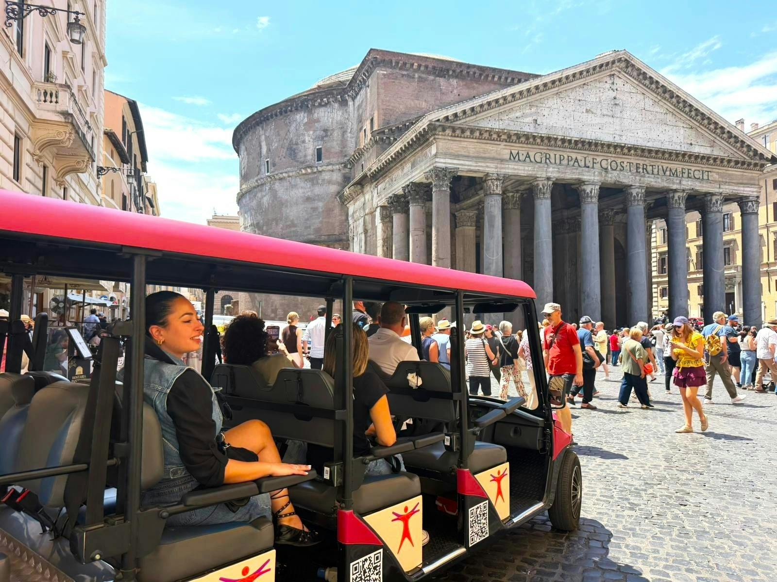Stadtrundfahrt mit dem Golfwagen in Rom mit Tourguide