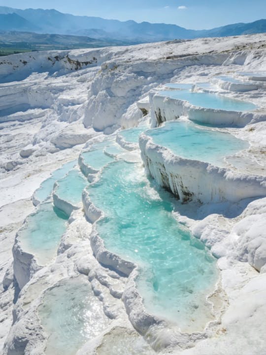 Daily guided Pamukkale tour with pick-up from Denizli Airport
