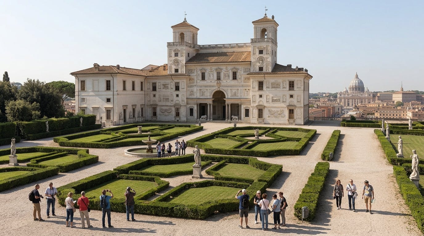 Bilhete de entrada para a Villa Medici com visita guiada e jardins renascentistas