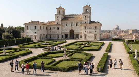 Eintrittskarte für die Villa Medici mit Tourguide und Besichtigung der Renaissance-Gärten
