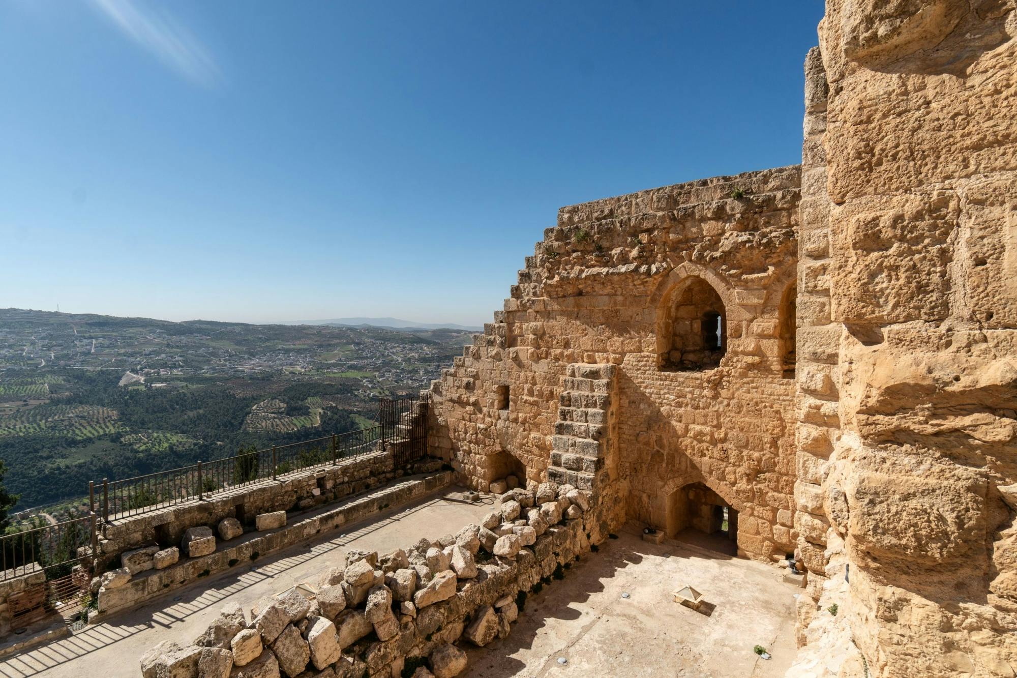 Ajloun Castle and cable car tickets with private transportation