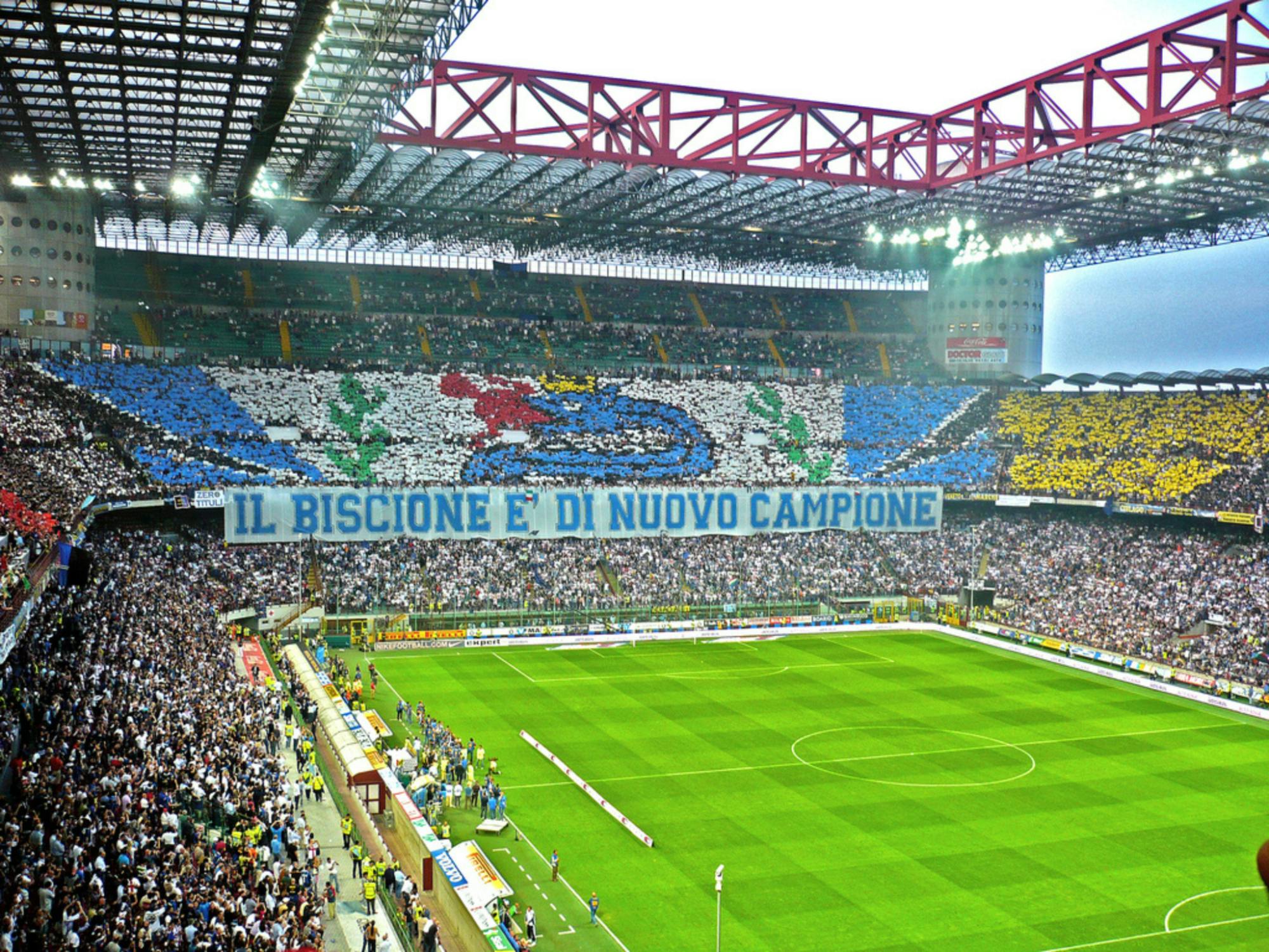 Billet pour un match de football de l'Inter Milan au stade San Siro