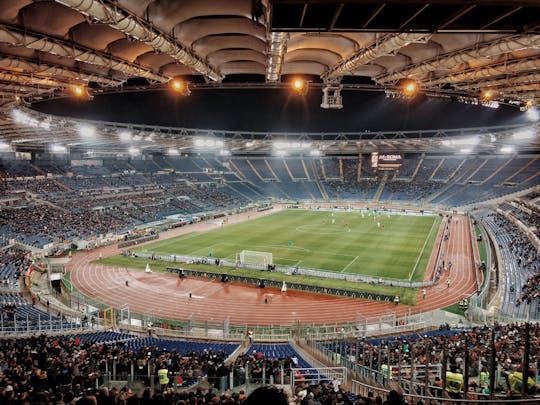 Bilhete de entrada para o jogo de futebol da SS Lazio no Estádio Olímpico