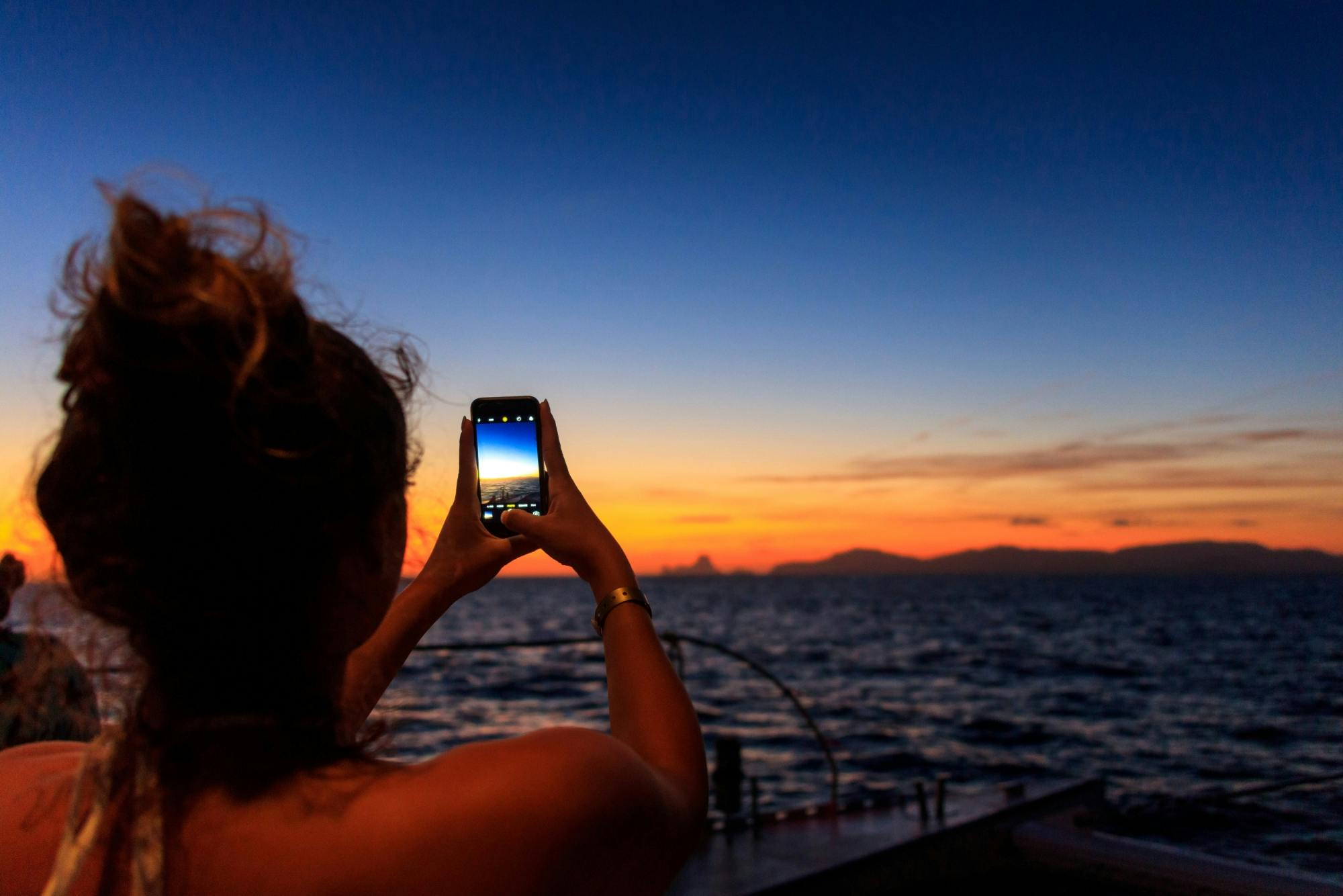 Ibiza solar eclipse sunset cruise
