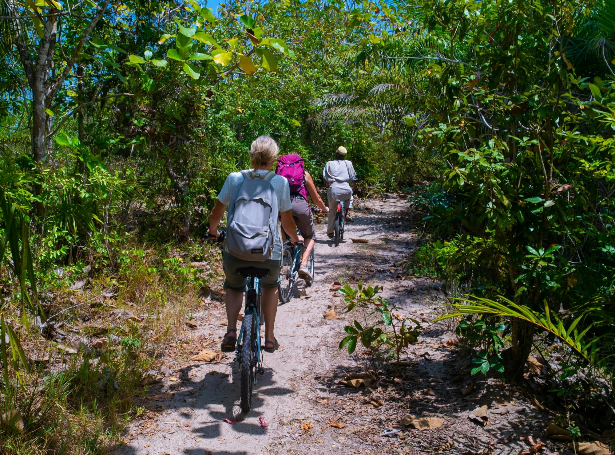 Excursion d'une journée à vélo et à pied dans la forêt de Masingini, à Zanzibar