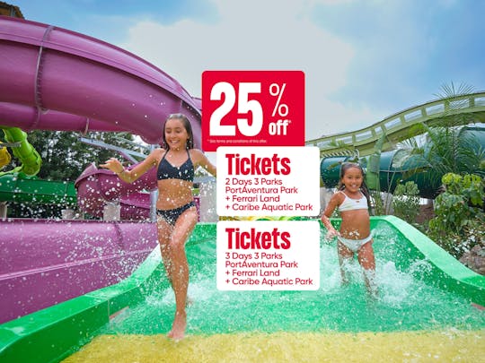 2 oder 3-Tages-Pass für PortAventura, Ferrari Land und Caribe Aquatic Park