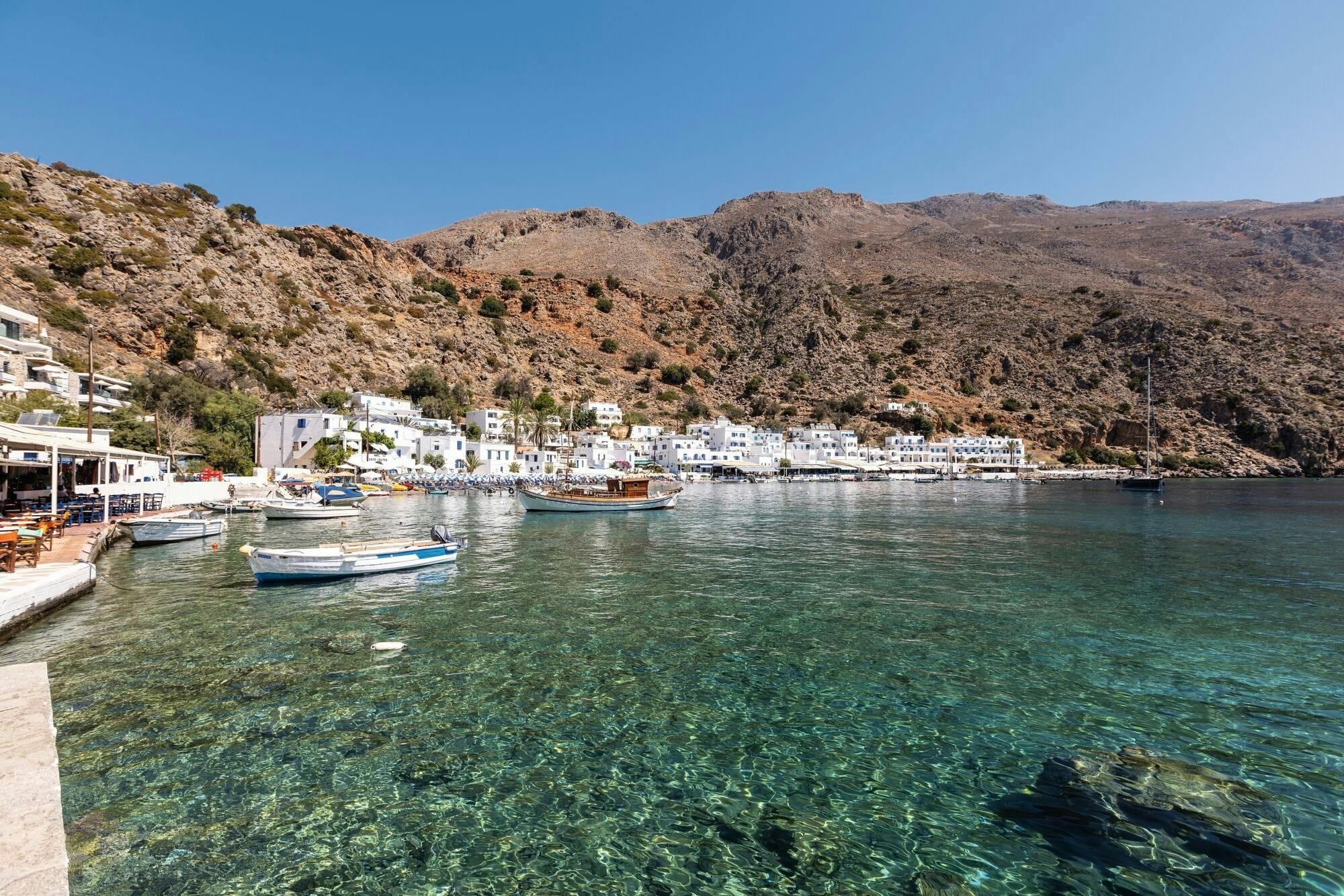 Full-day tour of Loutro Village with a typical Cretan lunch