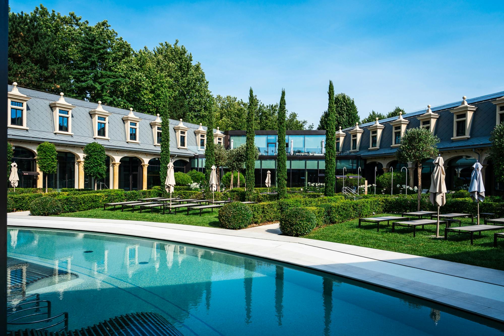 Wellness-spa in de vroege ochtend bij Terme De Montel in Milaan