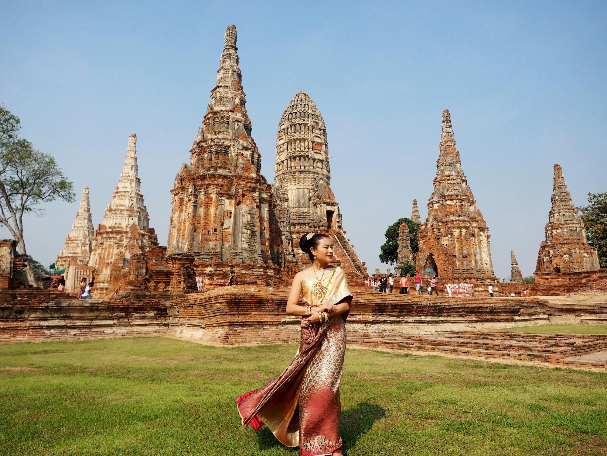 Tempel von Ayutthaya inklusive Eintrittskarten, Mittagessen und optionaler Bootsfahrt