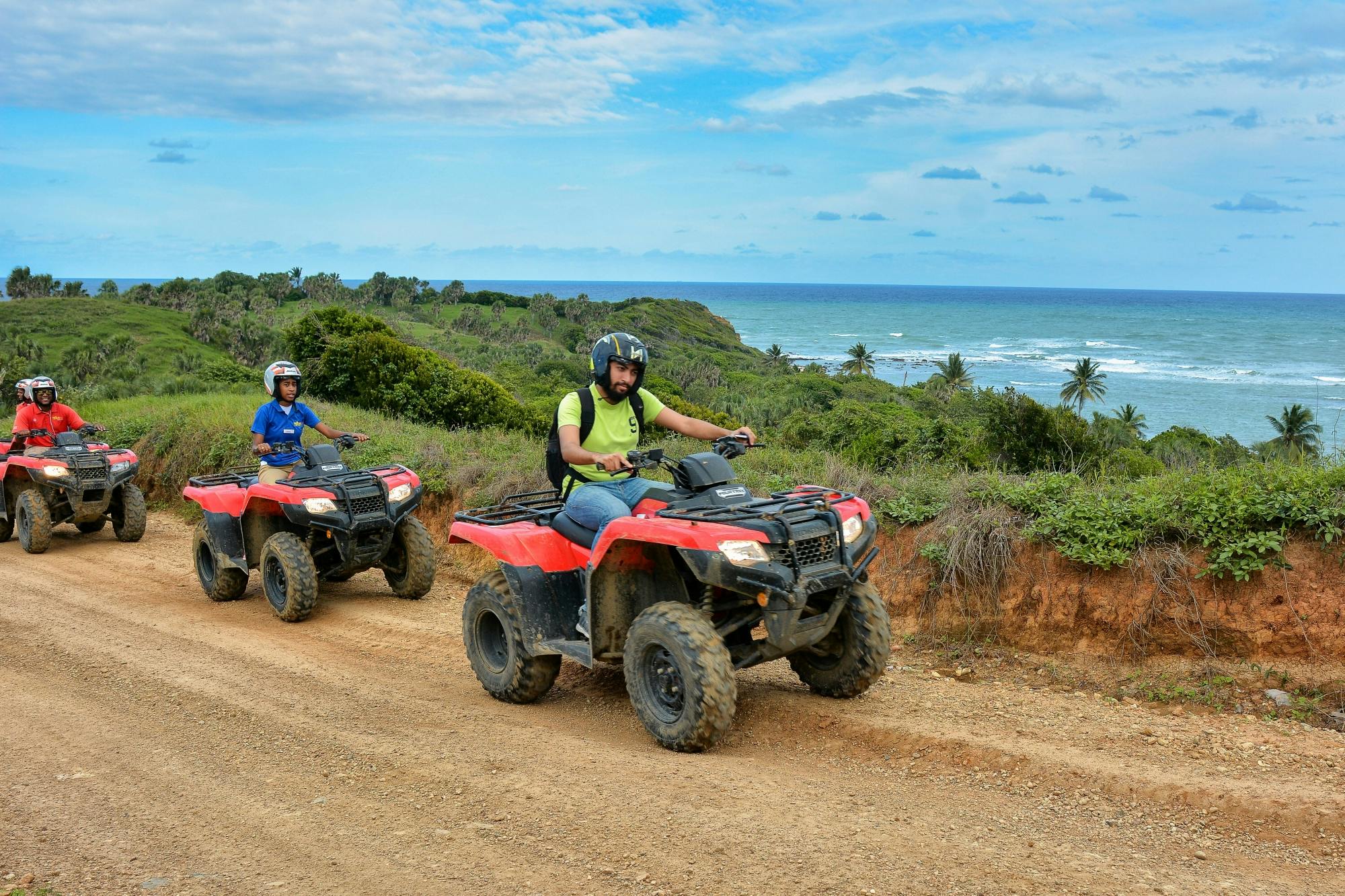 Damajagua Falls, ATV or buggy ride and ocean zipline with lunch