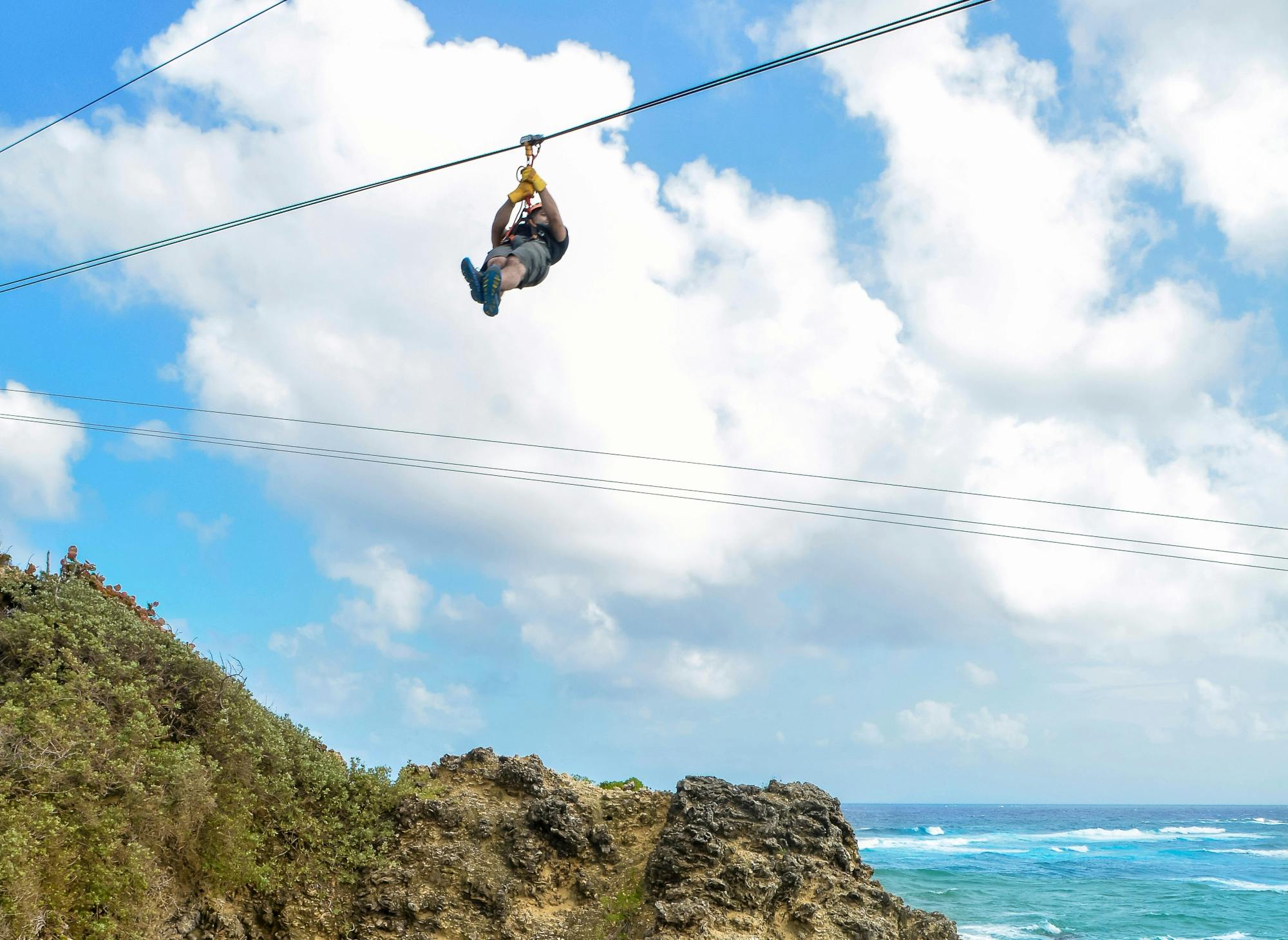 Damajagua Falls, ATV or buggy ride and ocean zipline with lunch