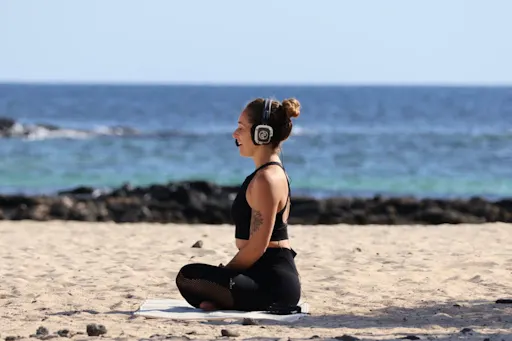 Sunset yoga experience in El Cotillo