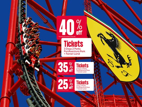 PortAventura Park en Ferrari Land 1, 2 en 3-Daagse Tickets