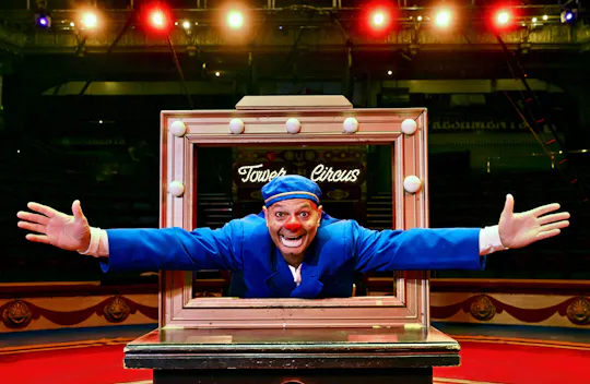 De circusvoorstelling van Mooky en Mr Boo in de Blackpool Tower
