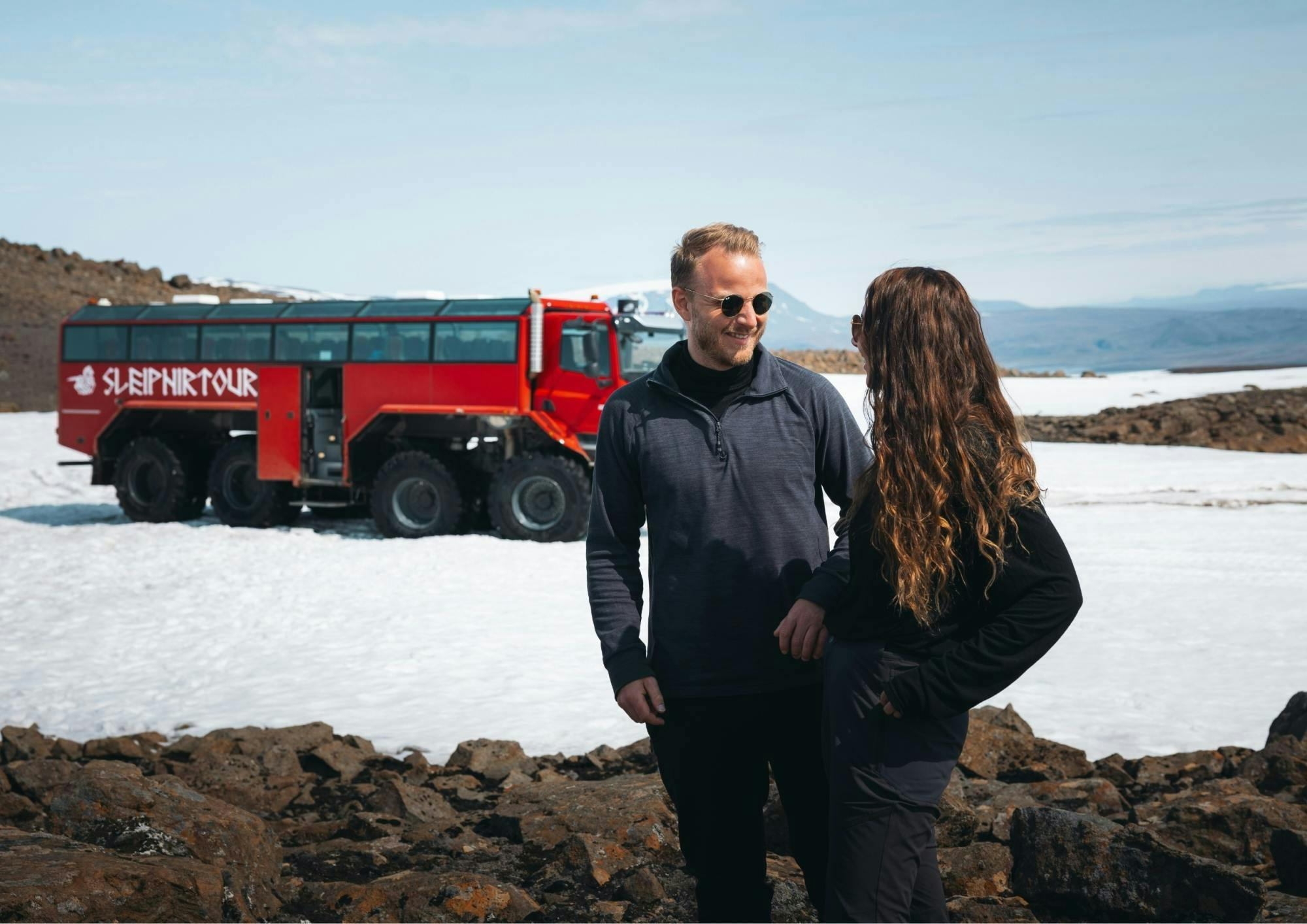 Excursión en camión todoterreno al glaciar Langjökull desde Gullfoss
