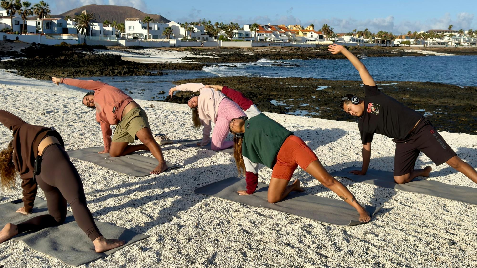 Private sunrise or sundown yoga experience in Corralejo