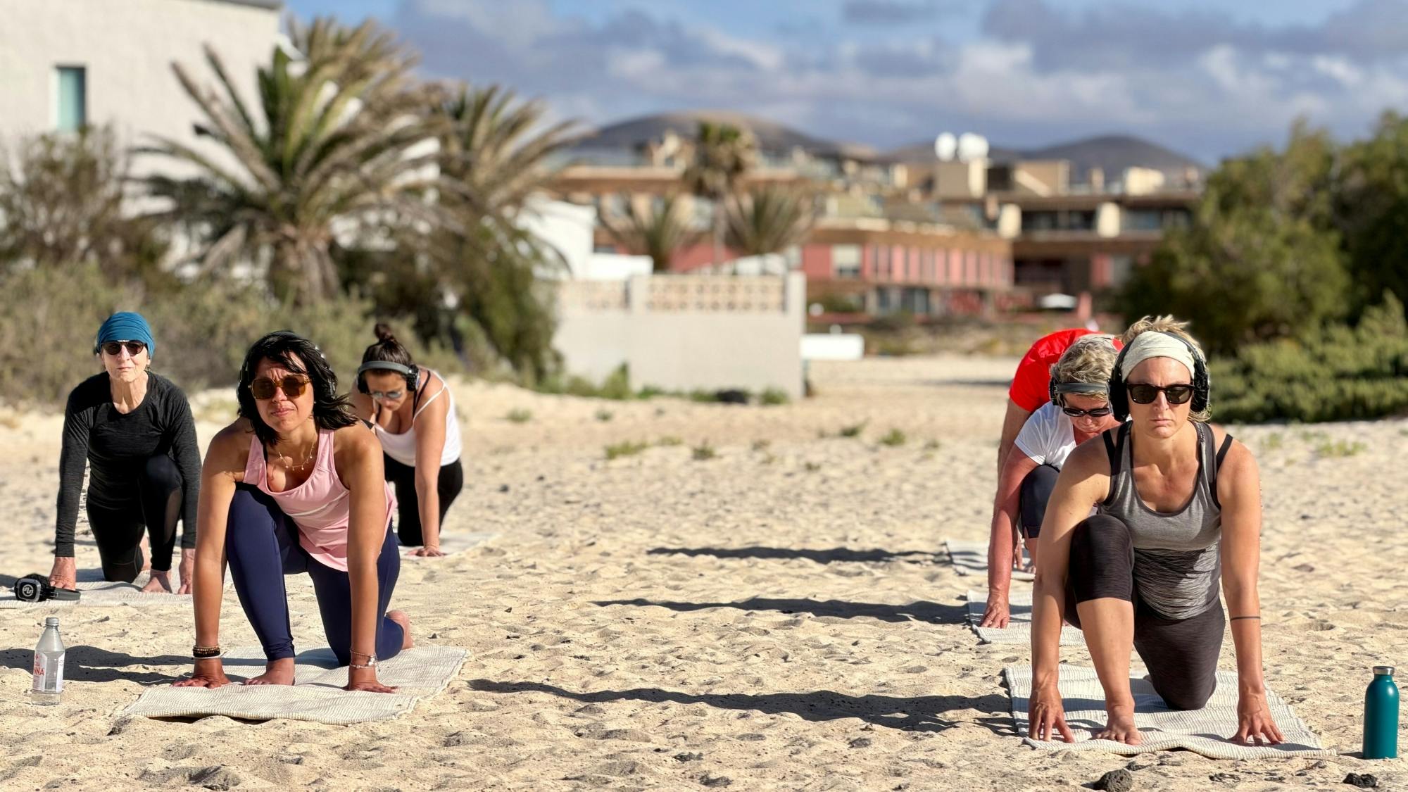 Private sunrise or sundown yoga experience in Corralejo