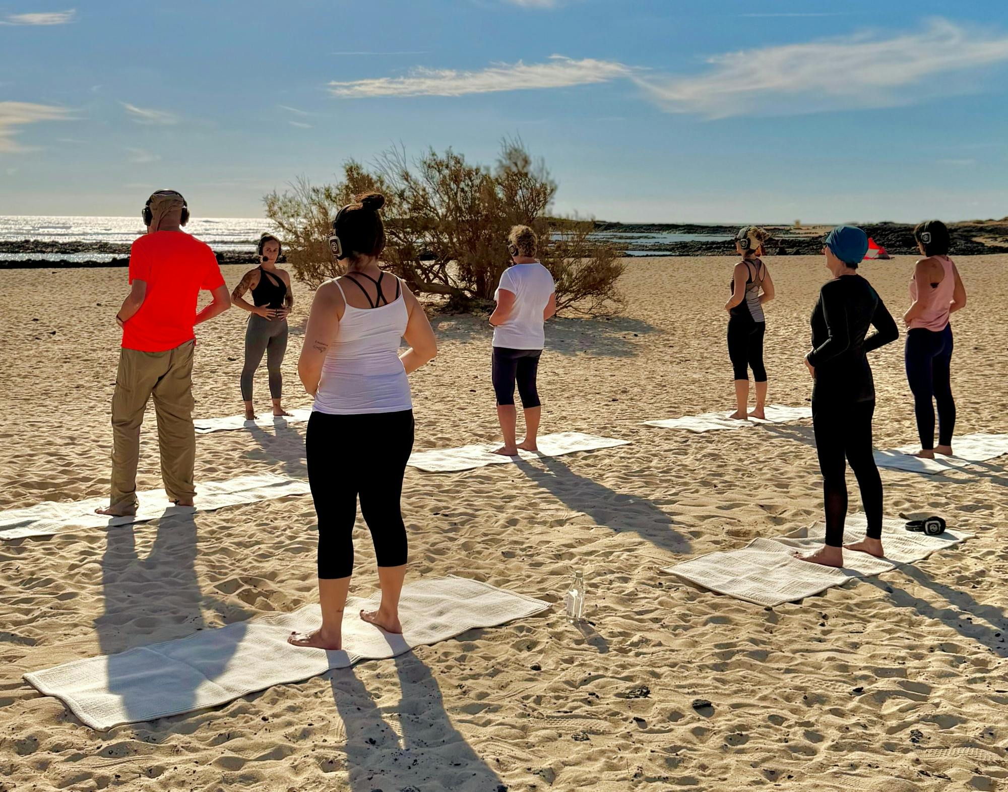 Private sunrise or sundown yoga experience in Corralejo