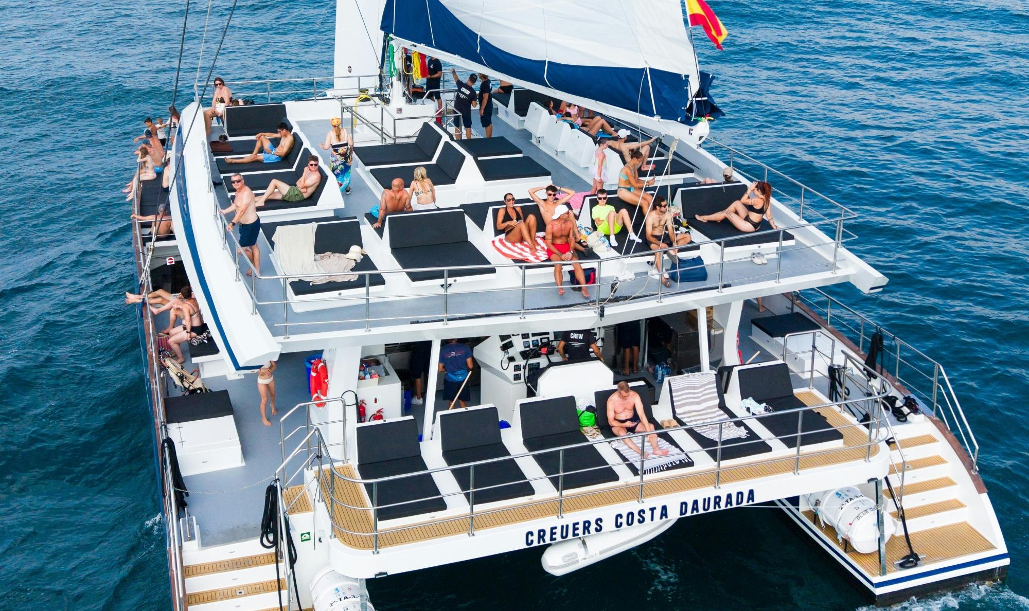 Blue Diamond catamaran cruise with unlimited drinks